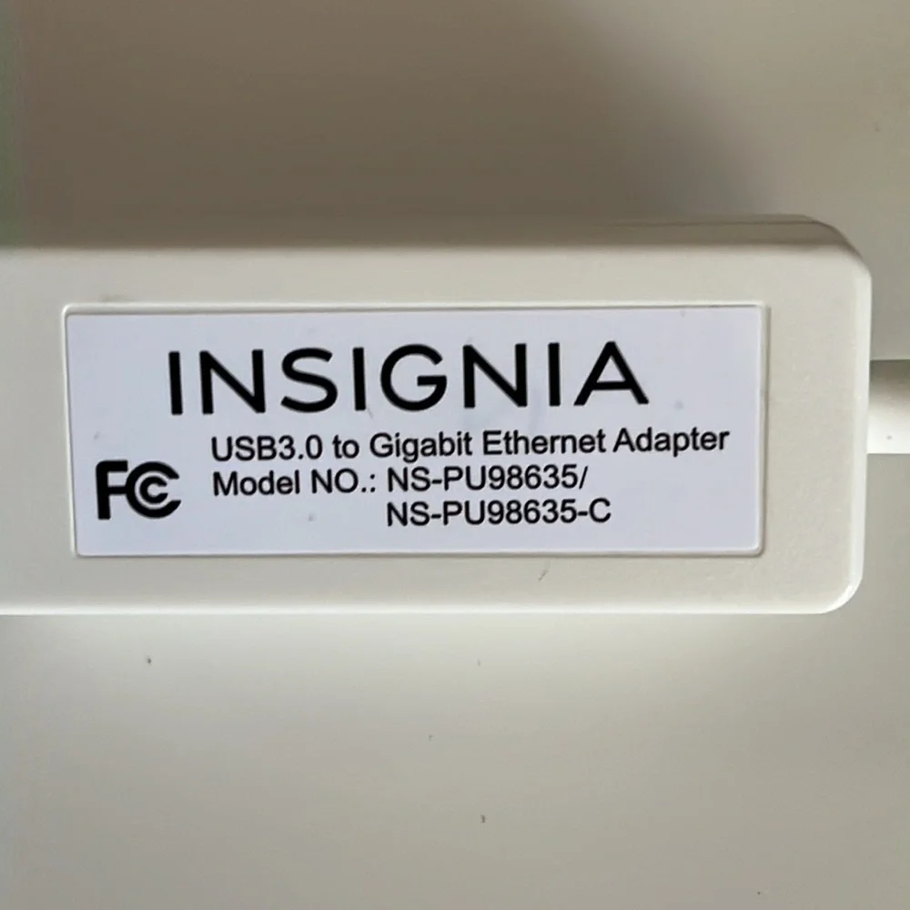🆕 Insignia USB to Ethernet Adapter